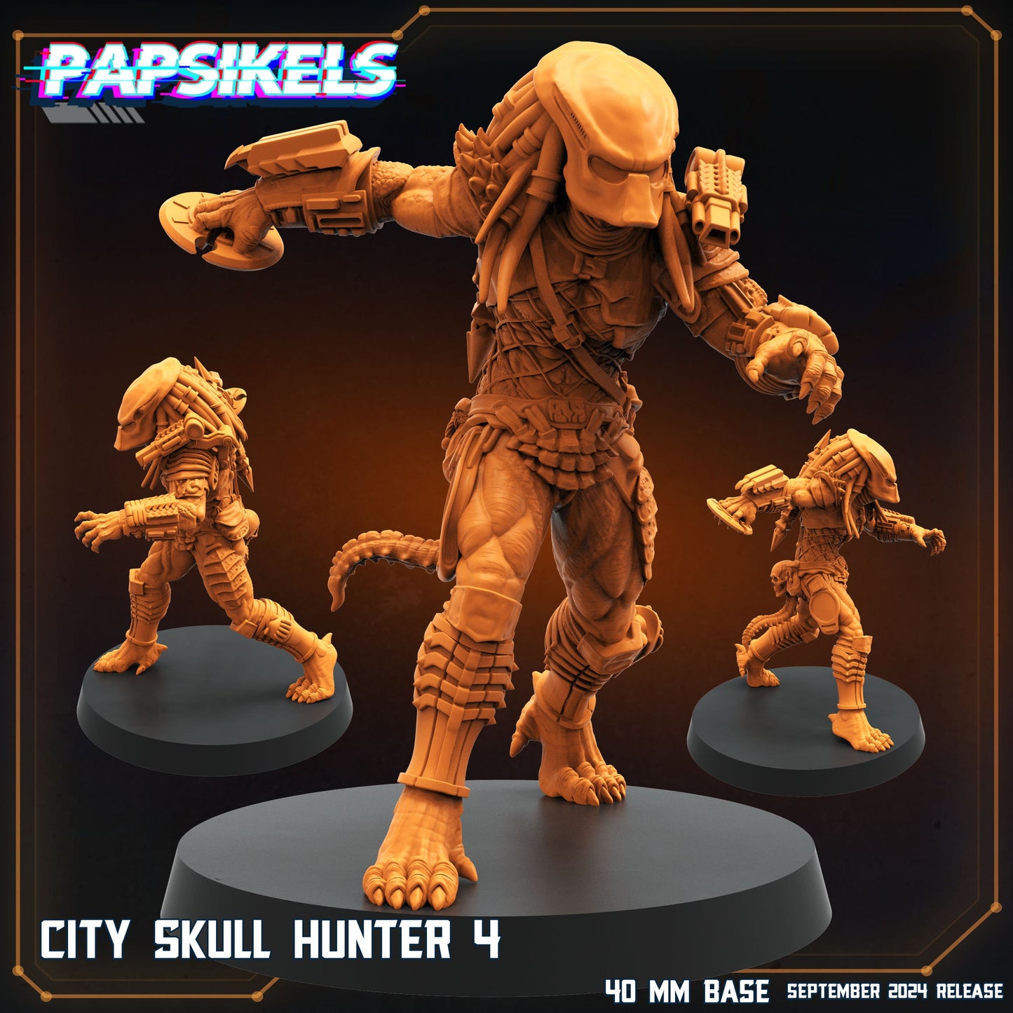 Skull Hunters - City Skull Hunters, Papsikels, Resin - Tabletop miniature - 32mm
