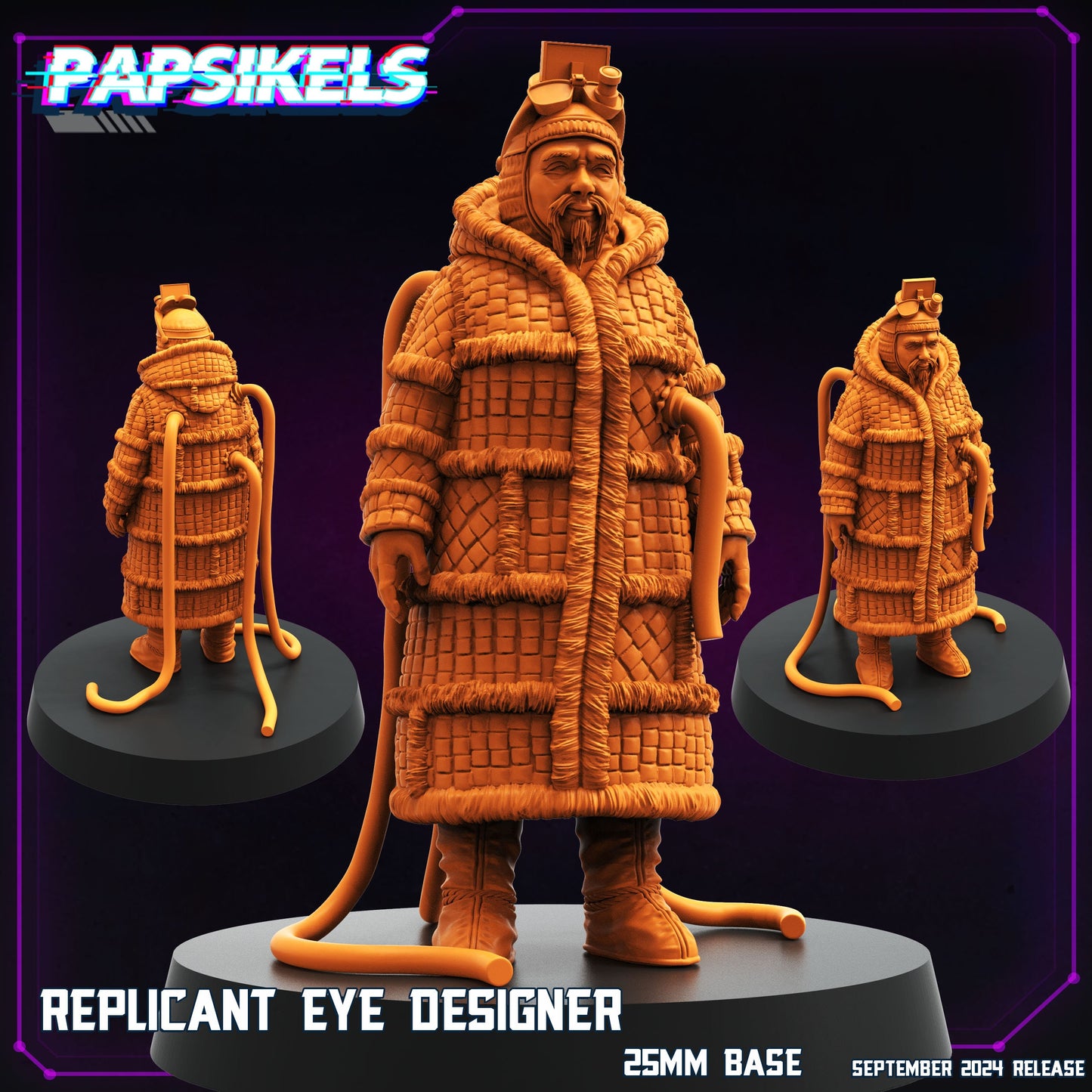 Cyberpunk, Blade Runner Nexus 6 Replicant Eye Designer, Papsikels, 32mm Mini