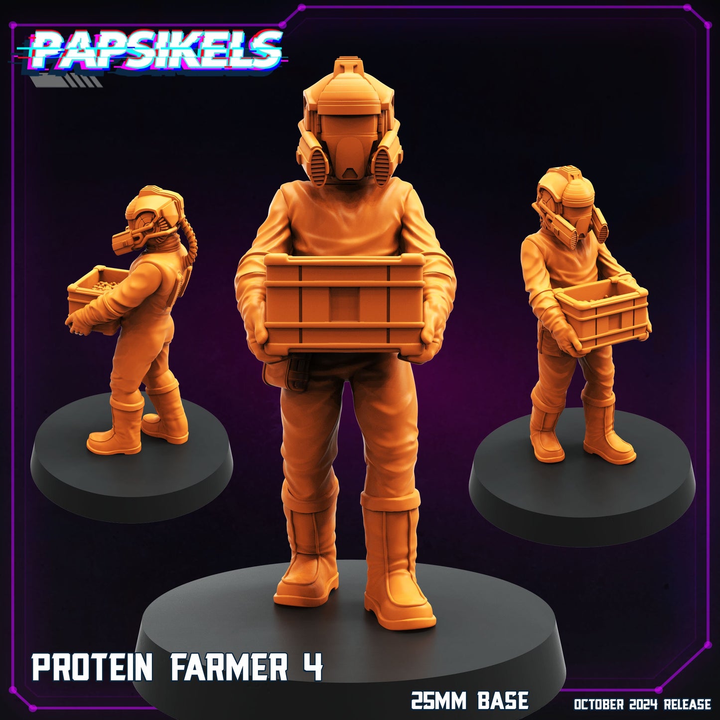 Cyberpunk, Protein Farmers , Papsikels, 32mm Mini