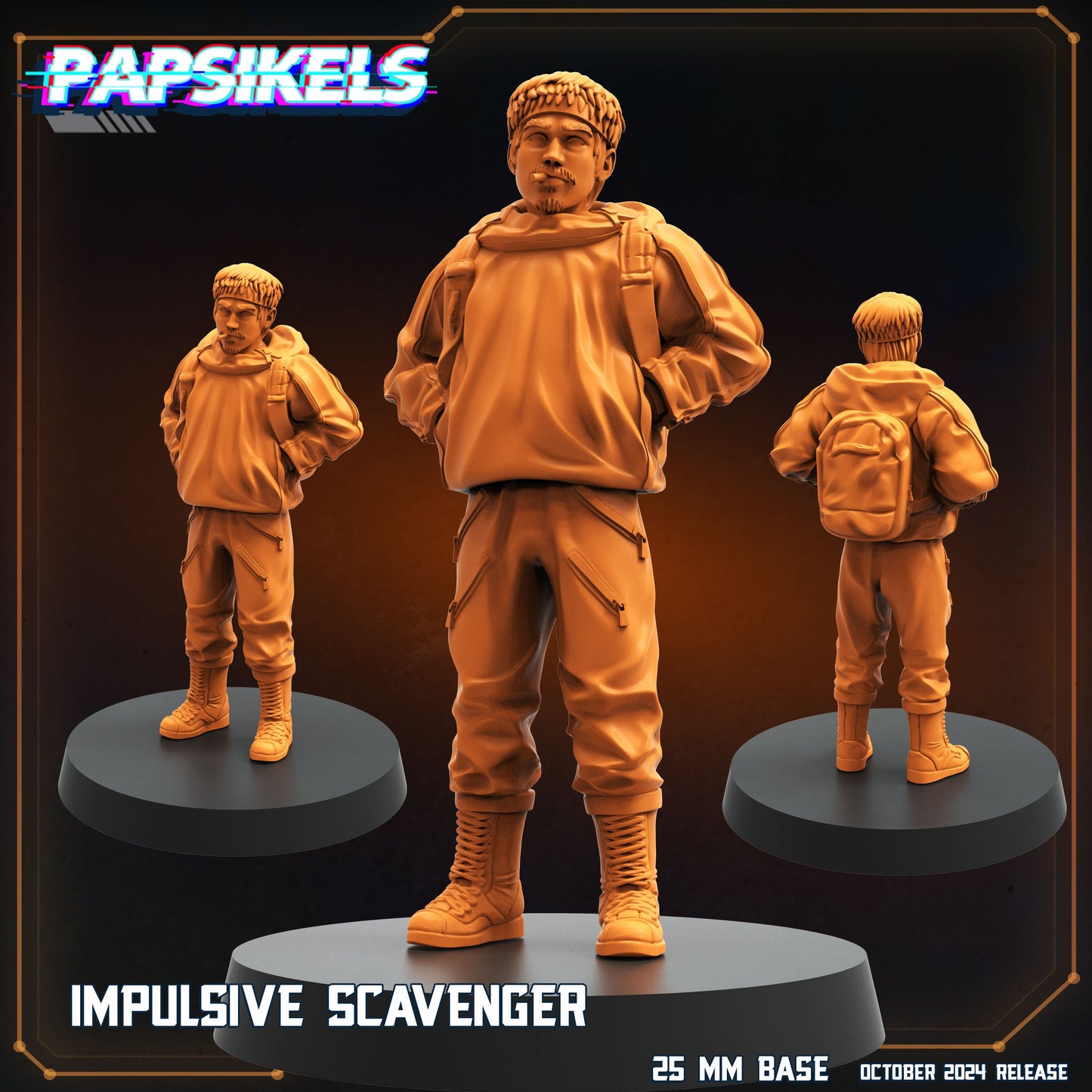 Aliens Vs Humans Scavenger Romulus, Impulsive Miner , Papsikels, 32mm Mini