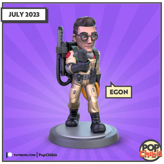 Ghostbusters - Egon Chibi | KS | 75mm Scale | Pop Minis | Pop Chibis | Resin Miniatures
