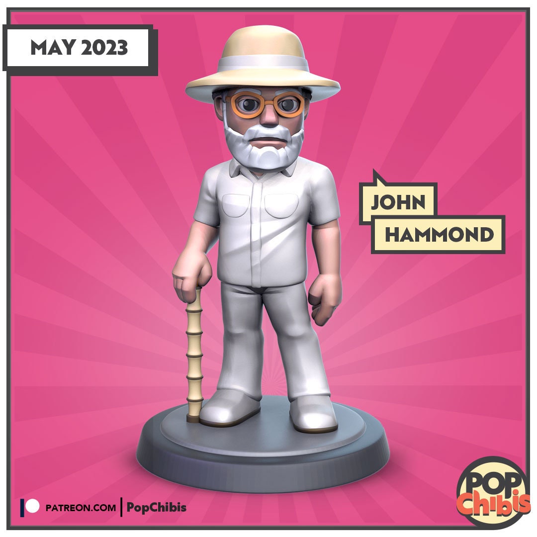 Jurassic Park - John Hammond Chibi | KS | 75mm Scale | Pop Minis | Pop Chibis | Resin Miniatures