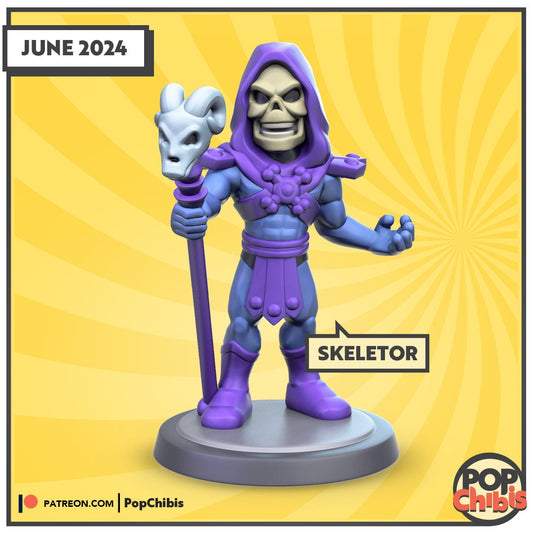 Masters of The Universe - Skeletor Chibi | KS | 75mm Scale | Pop Minis | Pop Chibis | Resin Miniatures