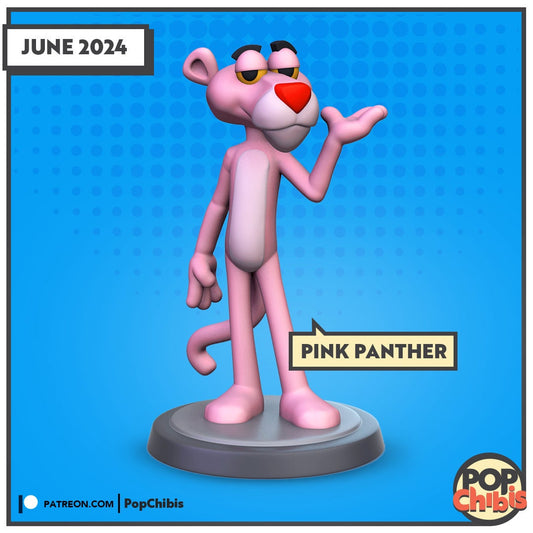 Pink Panther Chibi | KS | 75mm Scale | Pop Minis | Pop Chibis | Resin Miniatures