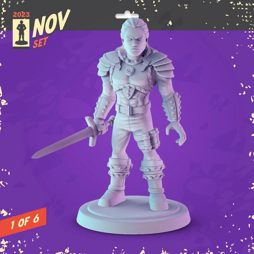 Netflix TV Series Characters | 30 - Witcher, Wednesday, Squid Game | 32mm Scale | Pop Minis | Pop Chibis | Resin Miniatures