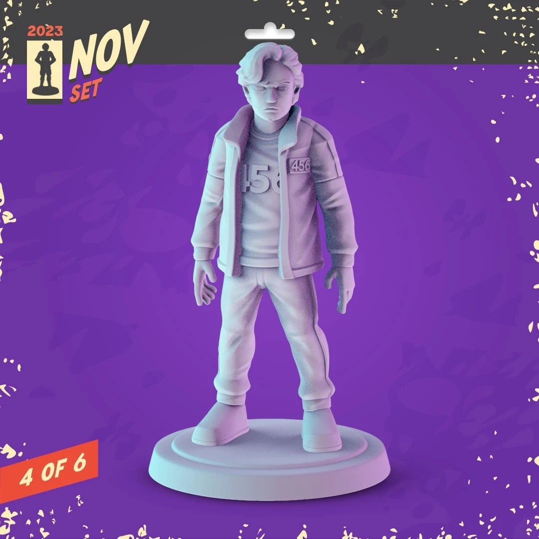 Netflix TV Series Characters | 30 - Witcher, Wednesday, Squid Game | 32mm Scale | Pop Minis | Pop Chibis | Resin Miniatures