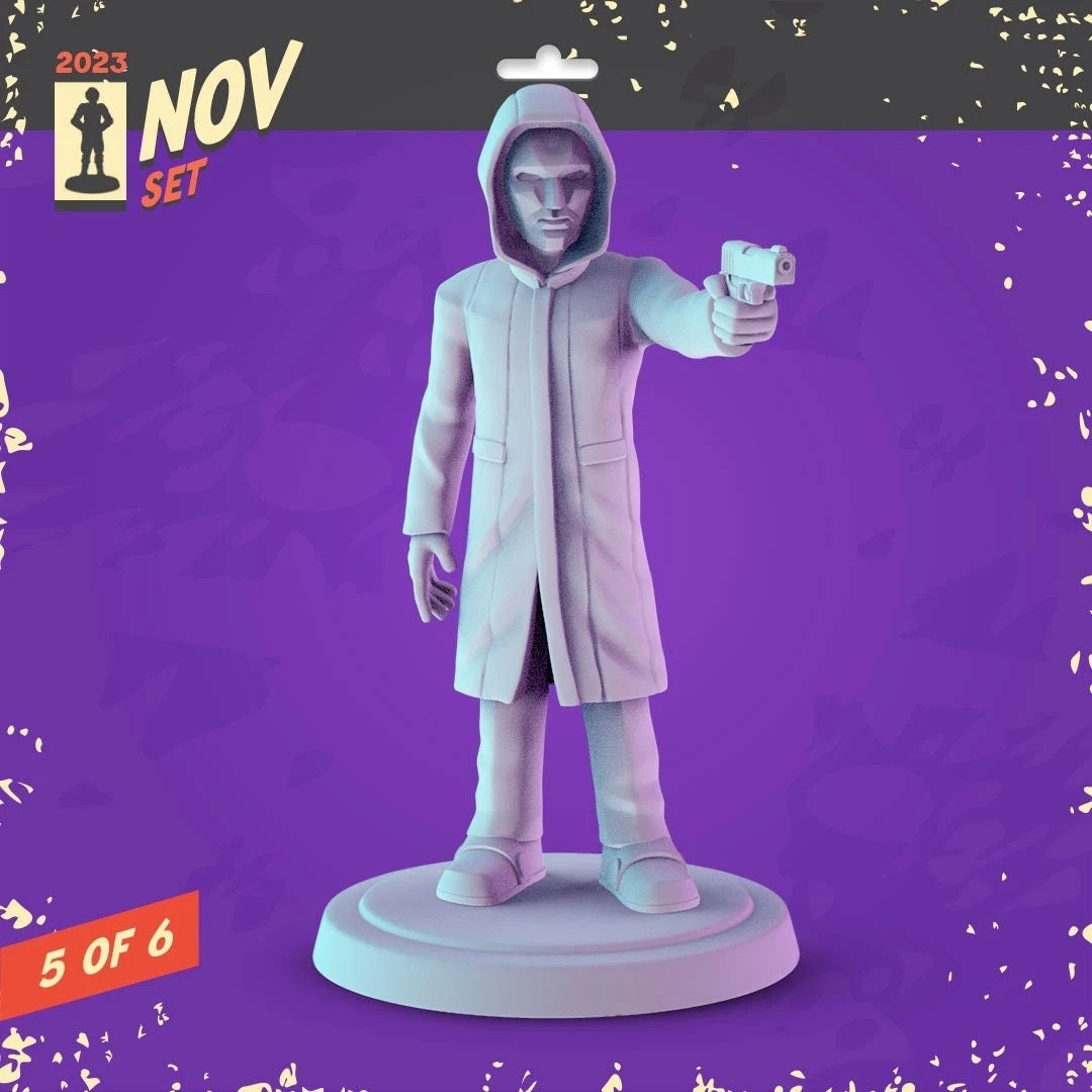 Netflix TV Series Characters | 30 - Witcher, Wednesday, Squid Game | 32mm Scale | Pop Minis | Pop Chibis | Resin Miniatures