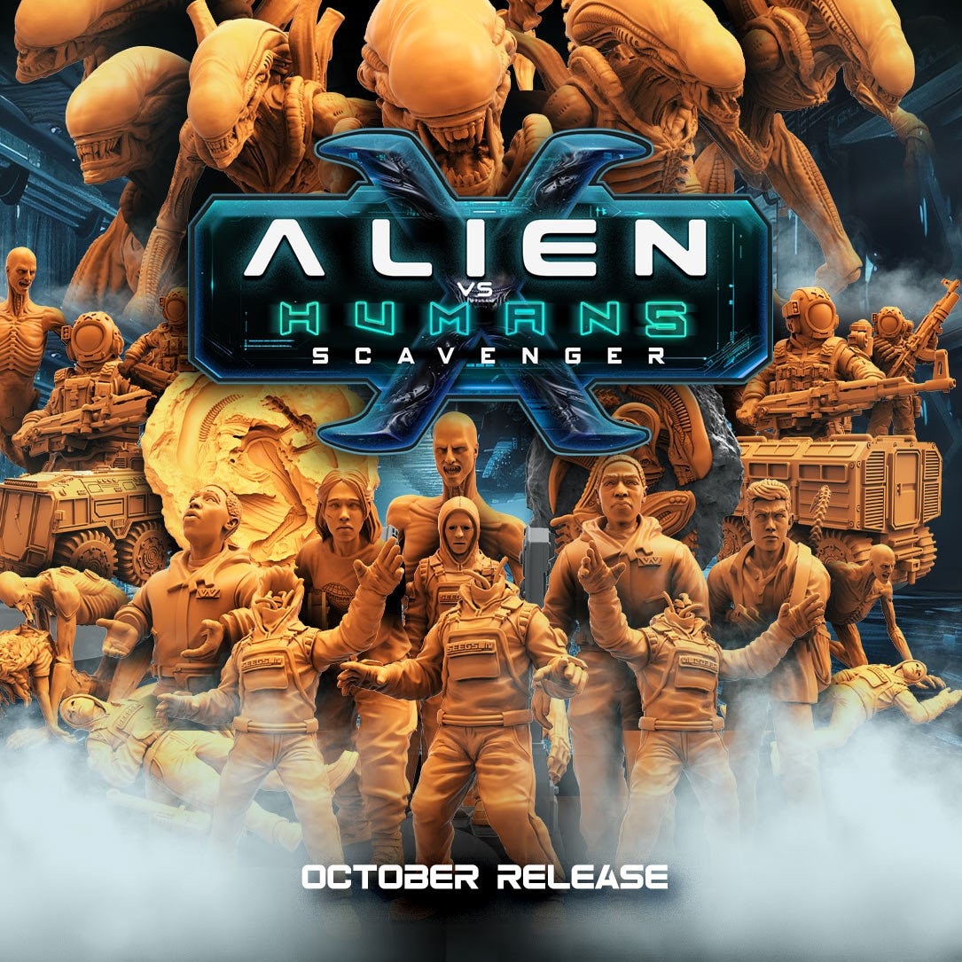 Alien vs Human Scavenger Romulus: 32mm Reverse-Engineered Xeno Clone Miniature Miniatures for RPG & Tabletop Games