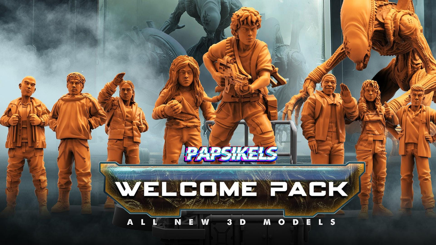 Aliens Vs Humans, Lieutenant First Class - Ripley, Papsikels, 32mm Mini