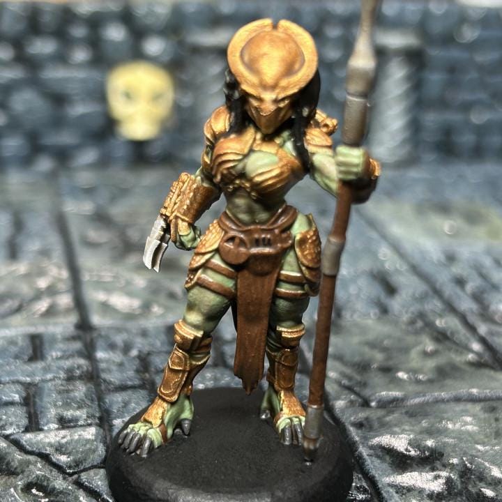 Lanika Elite Vixen: Skull Hunter Miniature - 32mm Resin Tabletop Figure for RPG Games