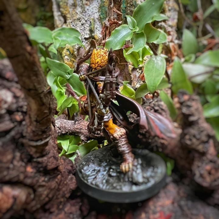 Widow Skull Hunter Viper Miniature: One Page Rules Army for Tabletop RPG - 32mm Resin Figure