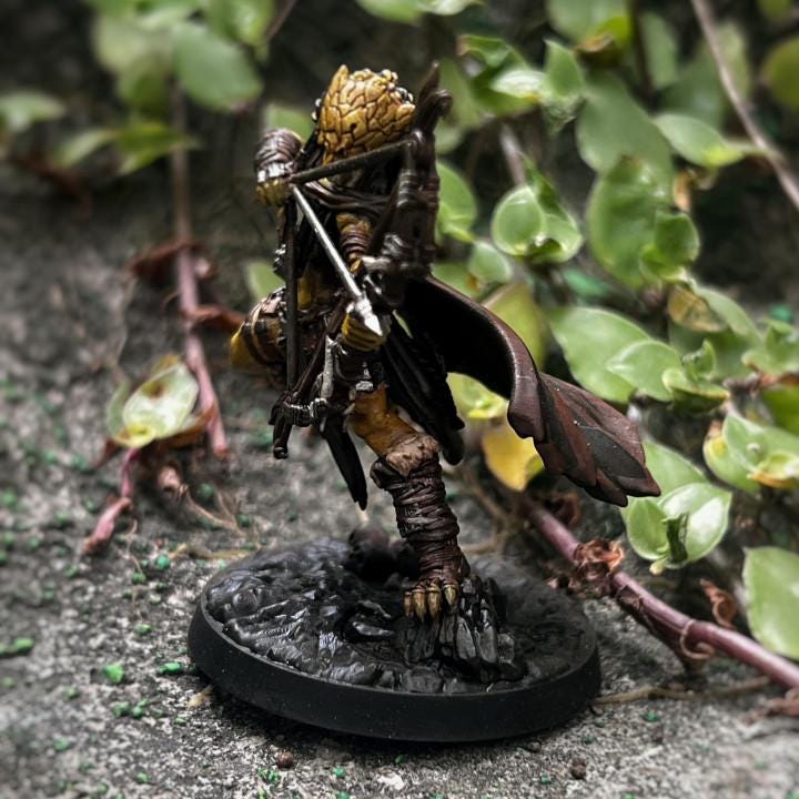 Widow Skull Hunter Viper Miniature: One Page Rules Army for Tabletop RPG - 32mm Resin Figure