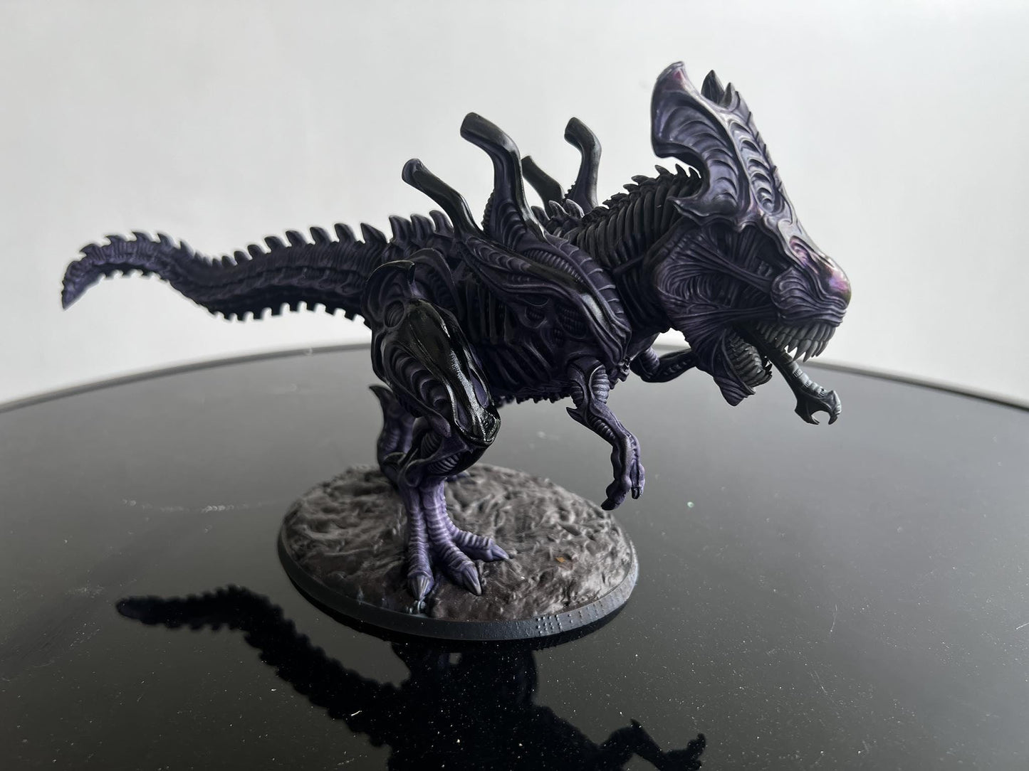 Xeno T-Rex Army: Xenosaur Tyranno Beastmaster Riders - 32mm Resin Tabletop Miniature for OPR