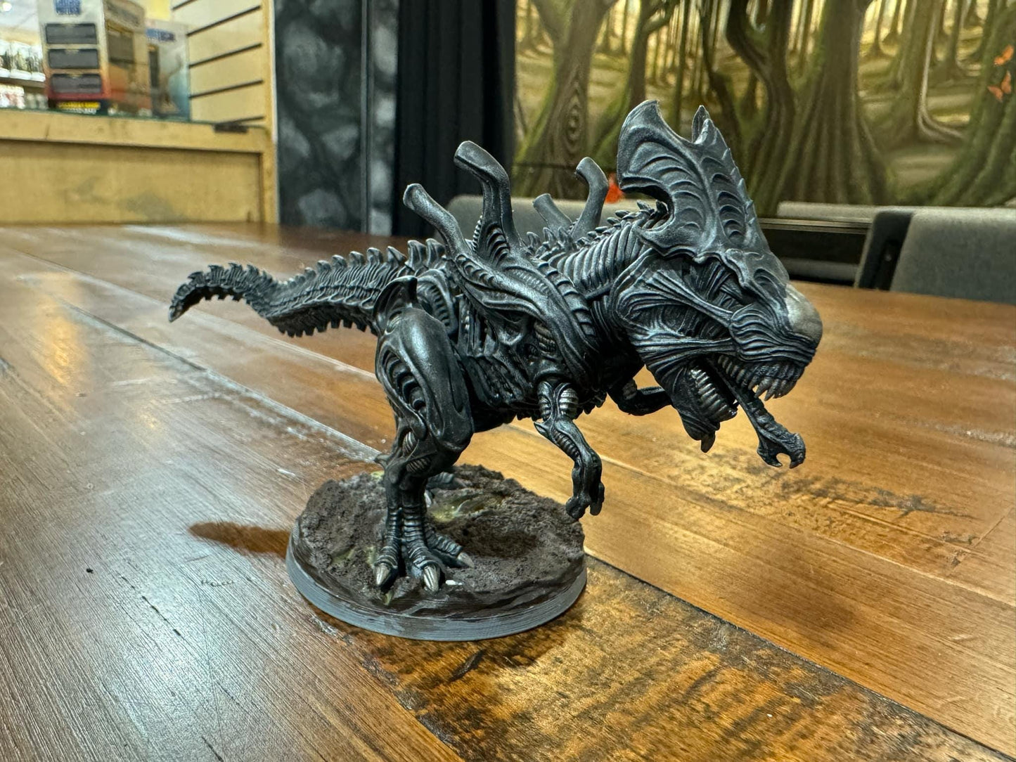 Xeno T-Rex Army: Xenosaur Tyranno Beastmaster Riders - 32mm Resin Tabletop Miniature for OPR