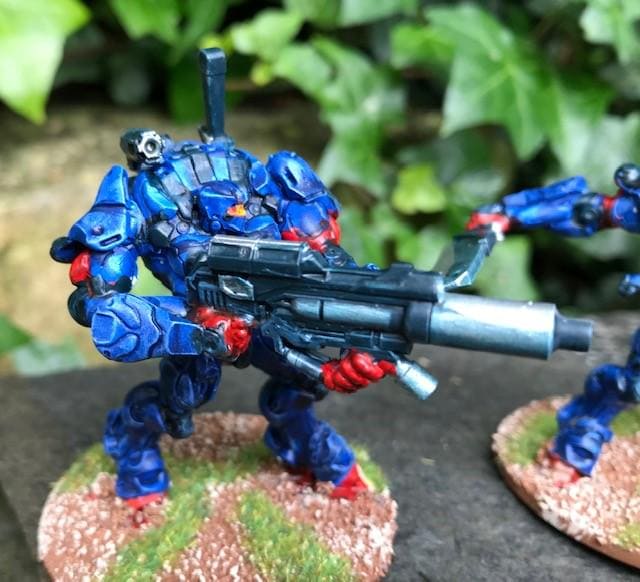 Cyberpunk Gaskar Organic Heavy Trooper Squad Miniatures for Wargaming, RPG, Sci-Fi Tabletop Battles