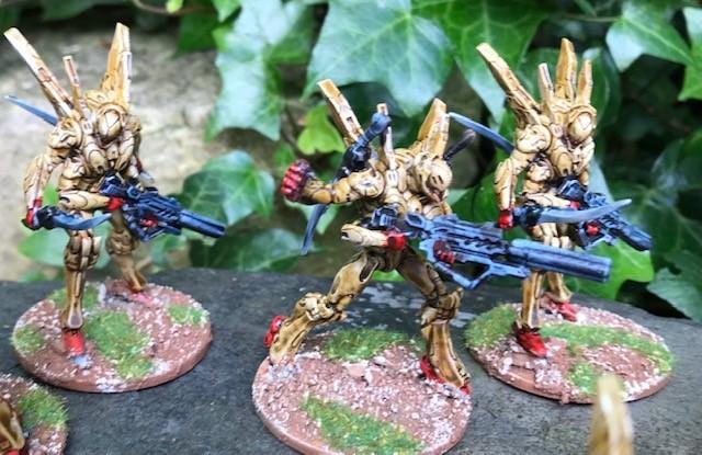 Cyberpunk Waspan Organic Cyborg Trooper Squad Miniature - Sculpted by Papsikels for Wargaming & TTRPG