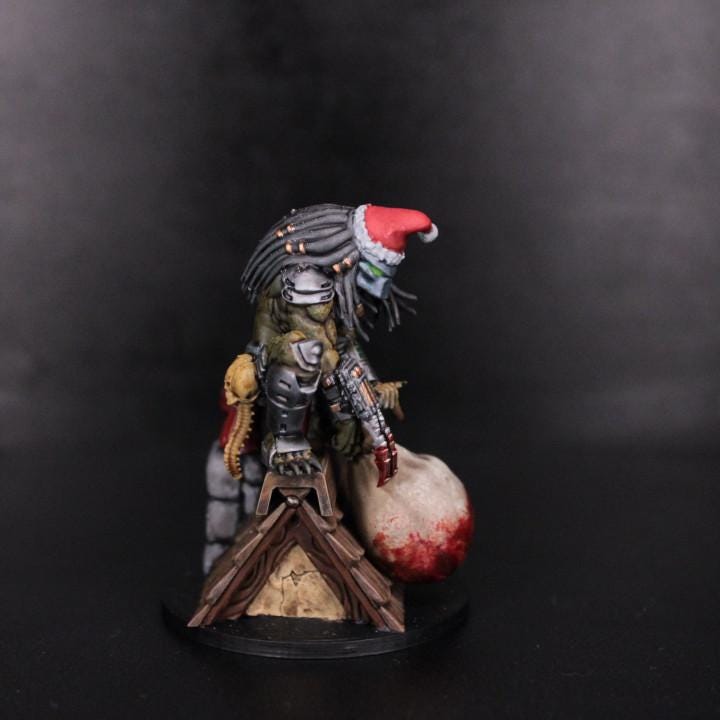 Hunter Claus: 12 Days of Christmas Miniature Sculpture - 32mm Fantasy RPG Figurine for Wargaming