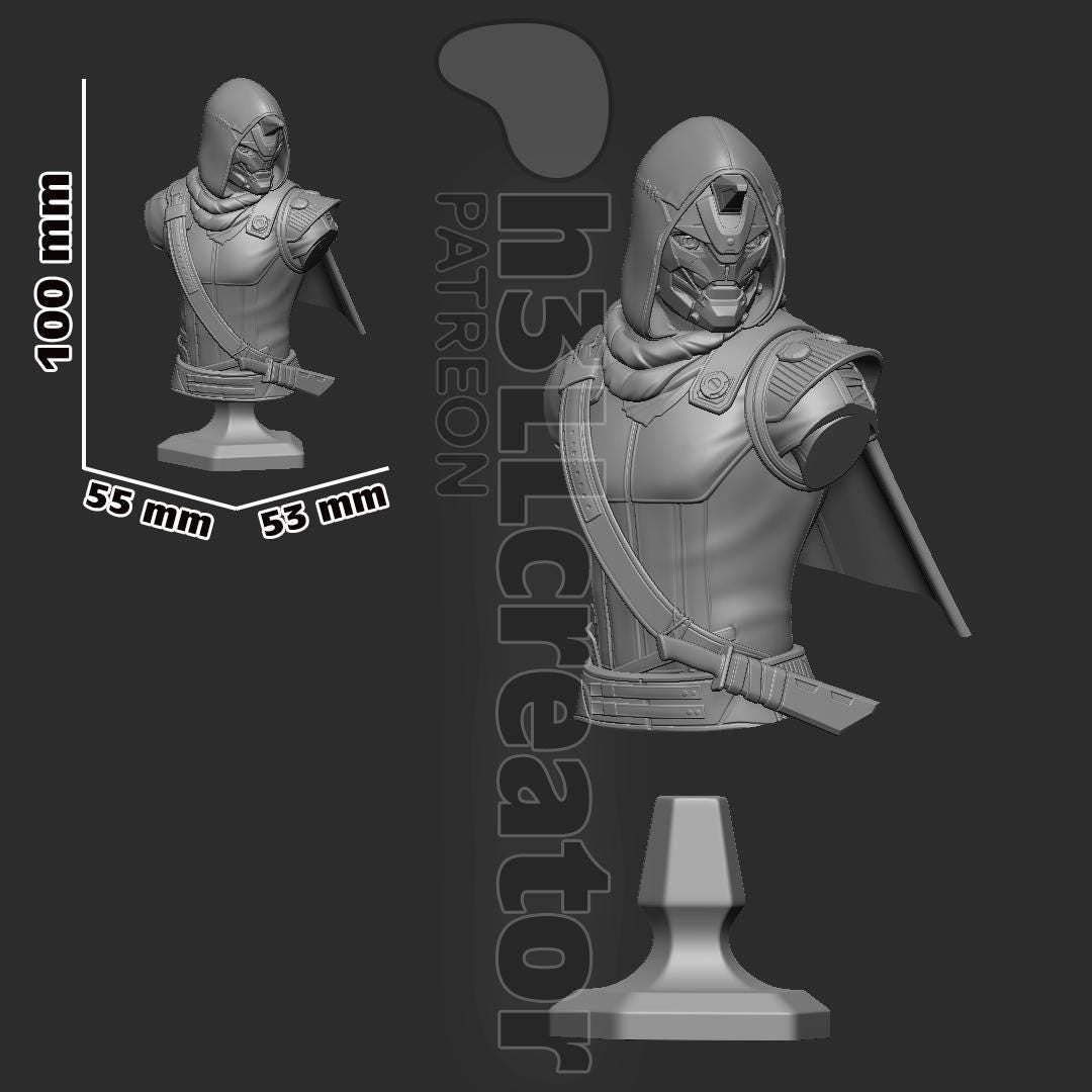 Cayde 6 from Destiny 2 (fan art) | Full Model or Bust | Miniature scale 1:12 | h3LL Creator | DIY Model Kit