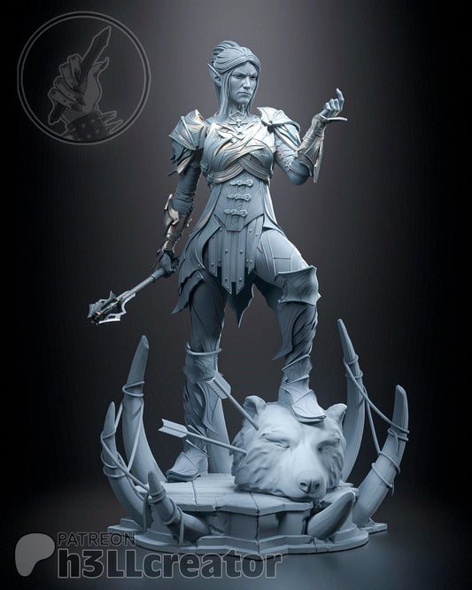 Minthara from Baldur's Gate 3 (fan art) | Full Model or Bust | Miniature scale 1:12 | h3LL Creator | DIY Model Kit