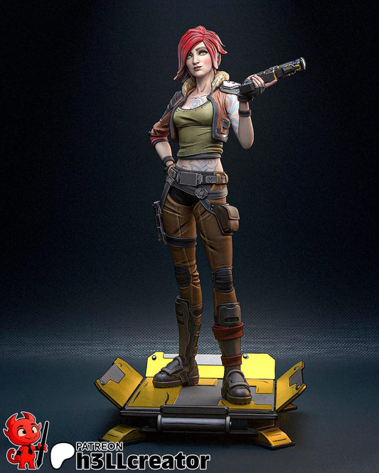 Lilith from Borderlands 3 (fan art) | Miniature scale 1:12 | h3LL Creator | DIY Model Kit