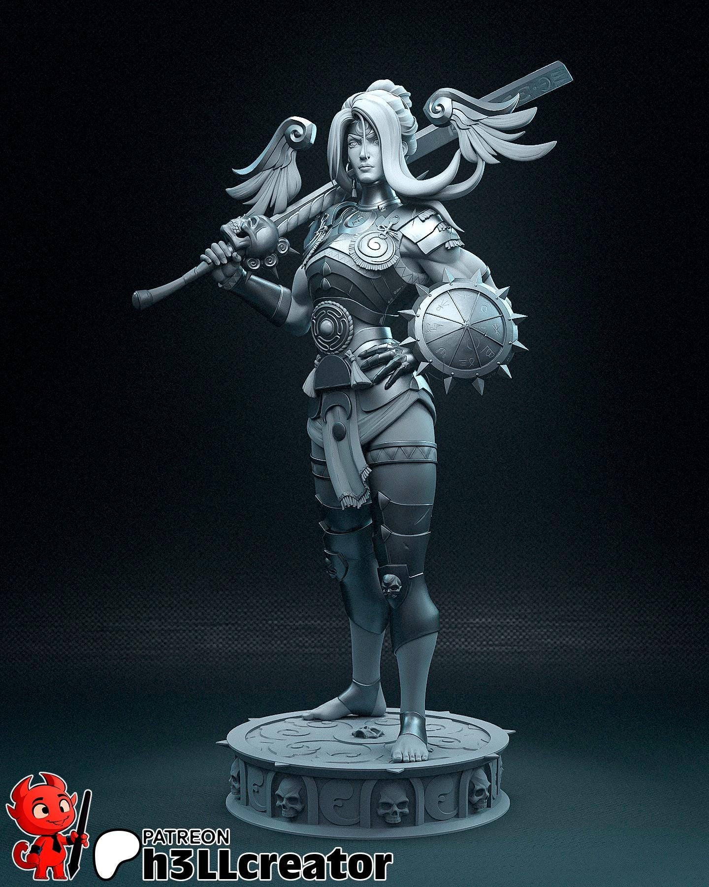 Nemesis from Hades 2 (fan art) | Miniature scale 1:12 | h3LL Creator | DIY Model Kit