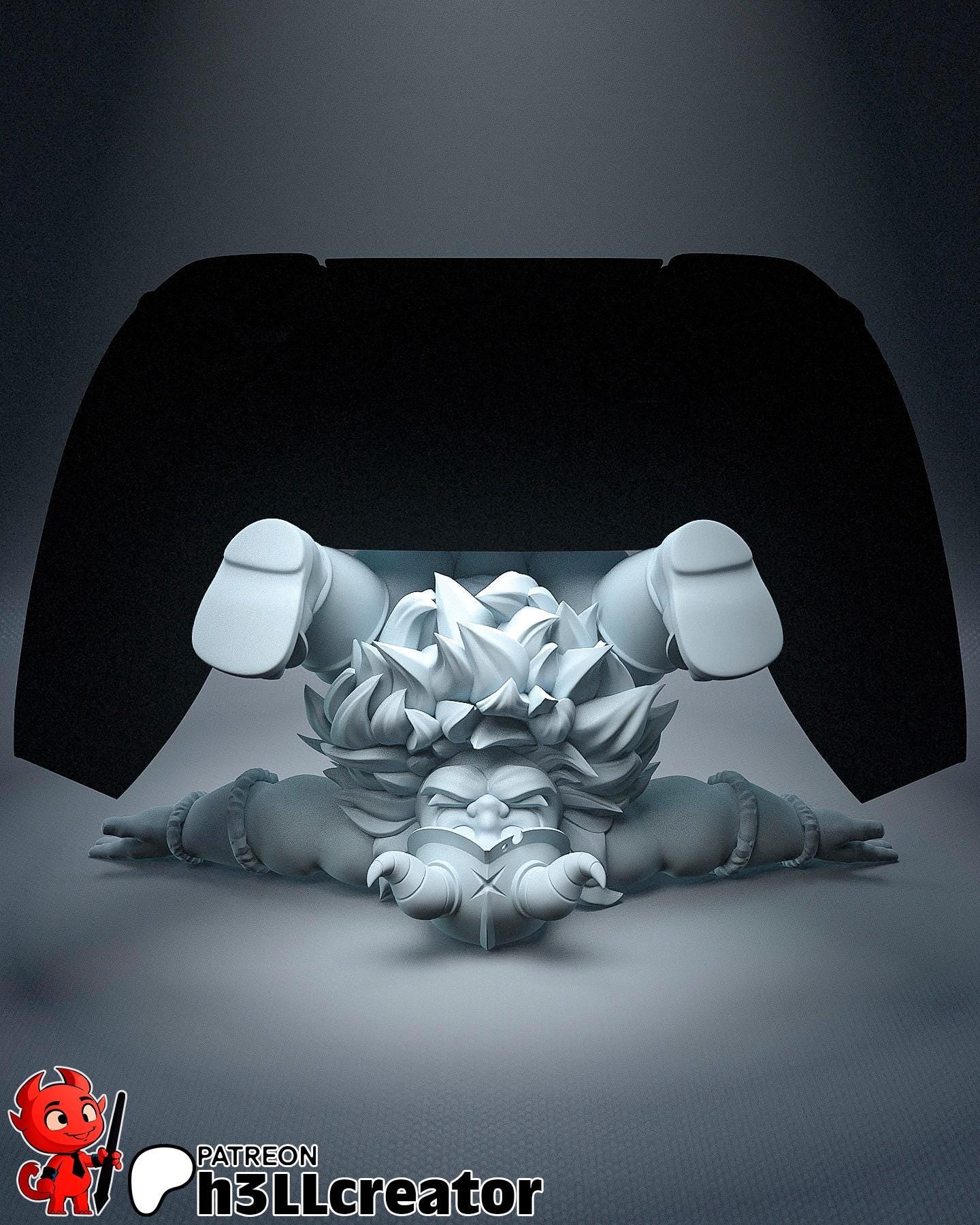 Senshi from Delicious in Dungeon (fan art) Model or Controller Stand | Miniature scale 1:12 | h3LL Creator | DIY Model Kit