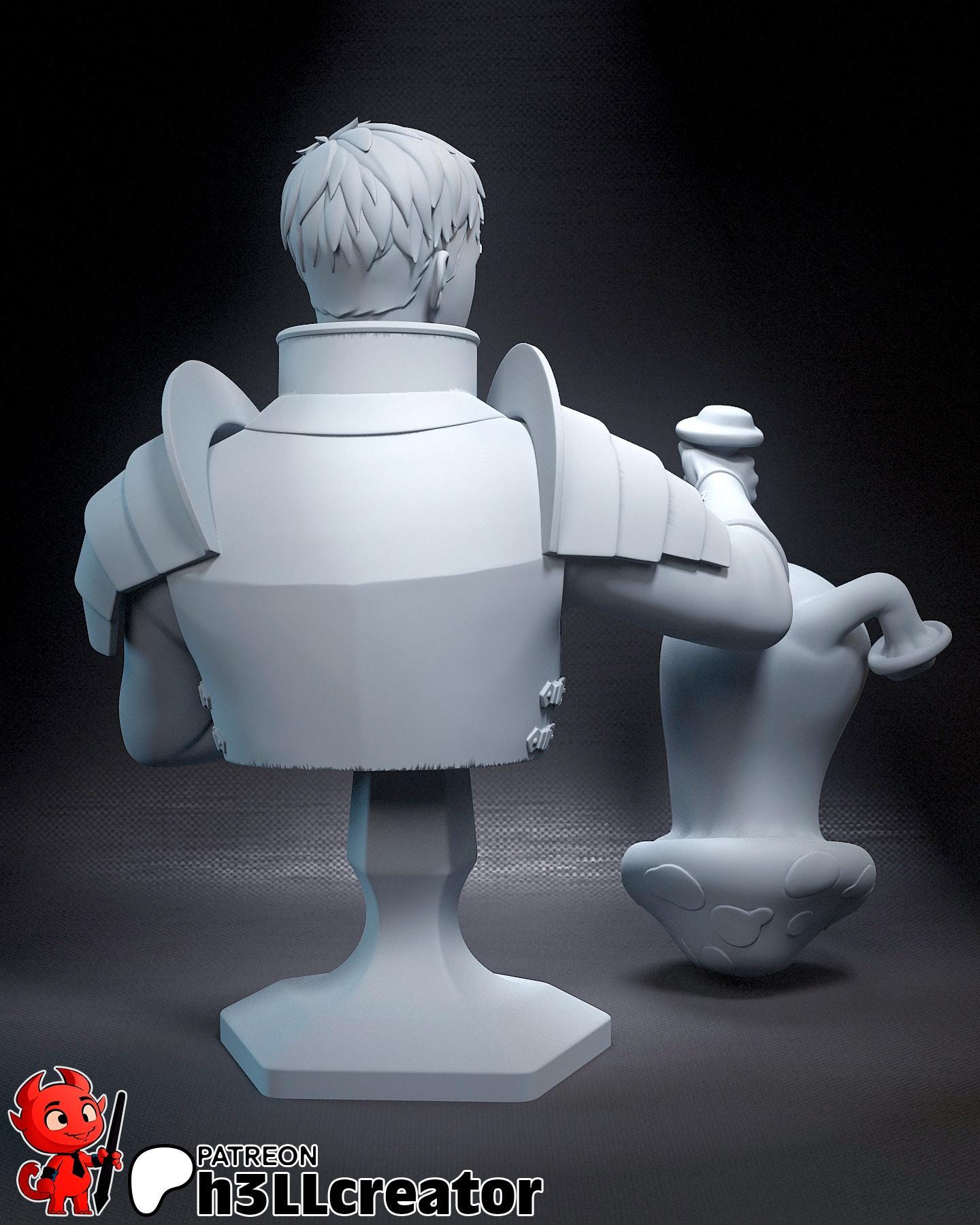 Laios from Delicious in Dungeon (fan art) | Full Model or Bust | Miniature scale 1:12 | h3LL Creator | DIY Model Kit