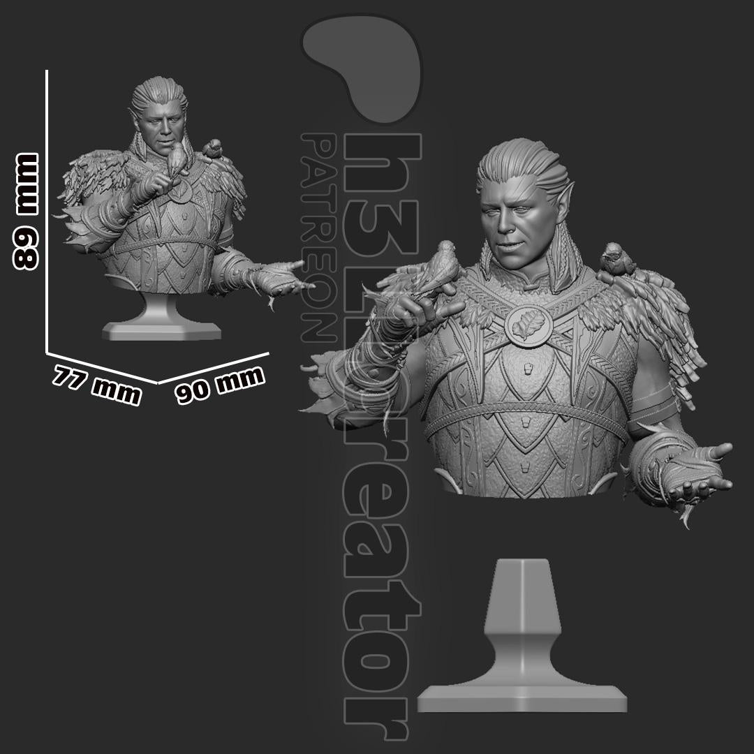 Halsin from Baldur's Gate 3 (fan art) | Full Model or Bust | Miniature scale 1:12 | h3LL Creator | DIY Model Kit