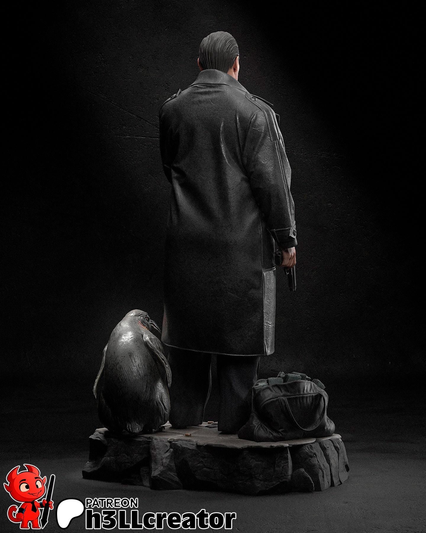 Oswald "Oz" Cobb from The Penguin (TV series) (fan art) | Full Model or Bust | Miniature scale 1:12 | h3LL Creator | DIY Model Kit