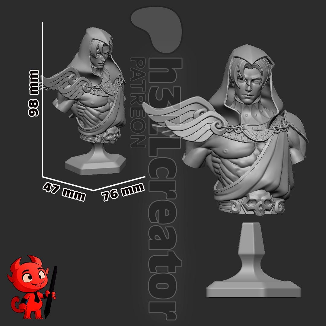 Thanatos from Hades 2 (fan art) | Miniature scale 1:12 | h3LL Creator | DIY Model Kit