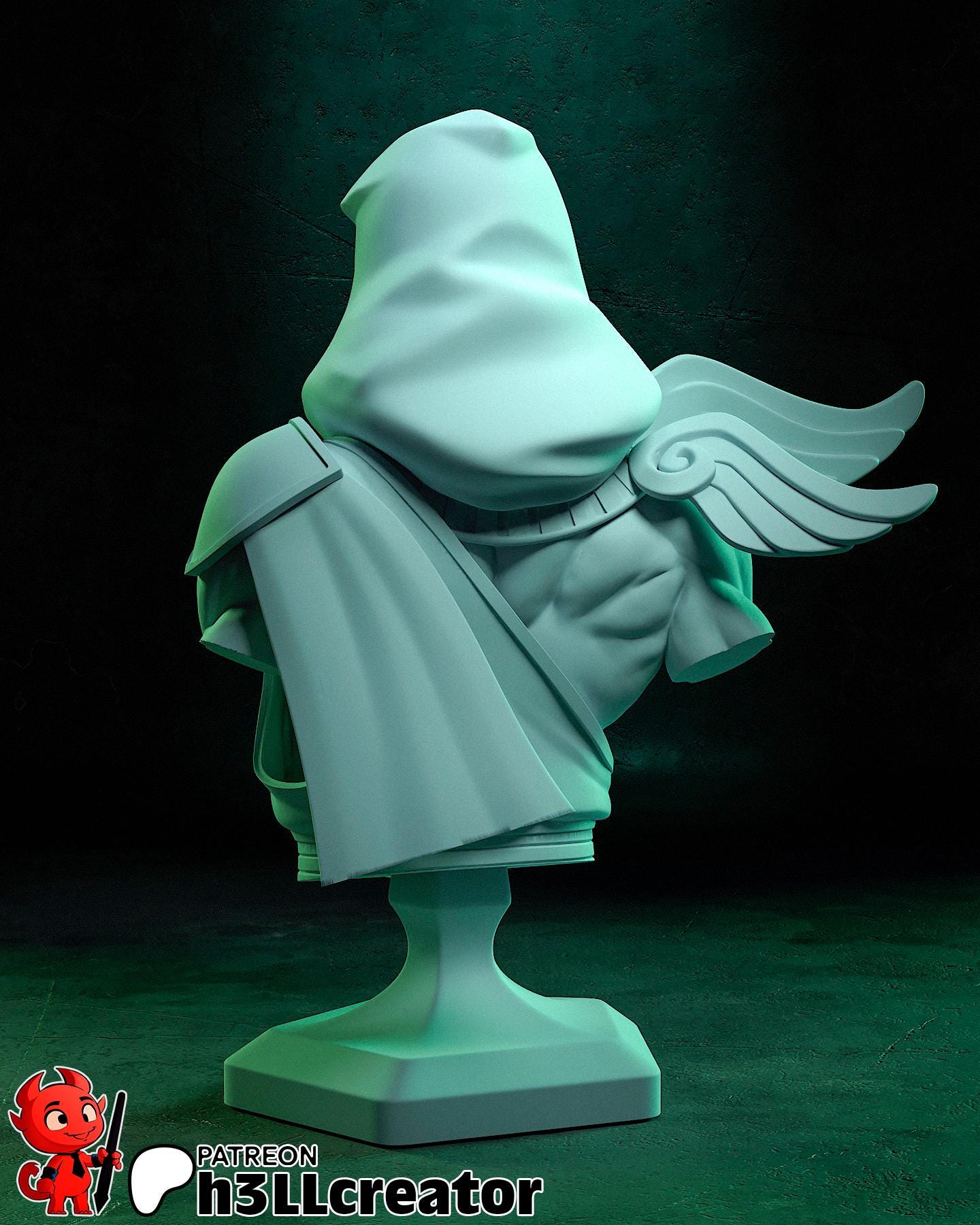 Thanatos from Hades 2 (fan art) | Miniature scale 1:12 | h3LL Creator | DIY Model Kit