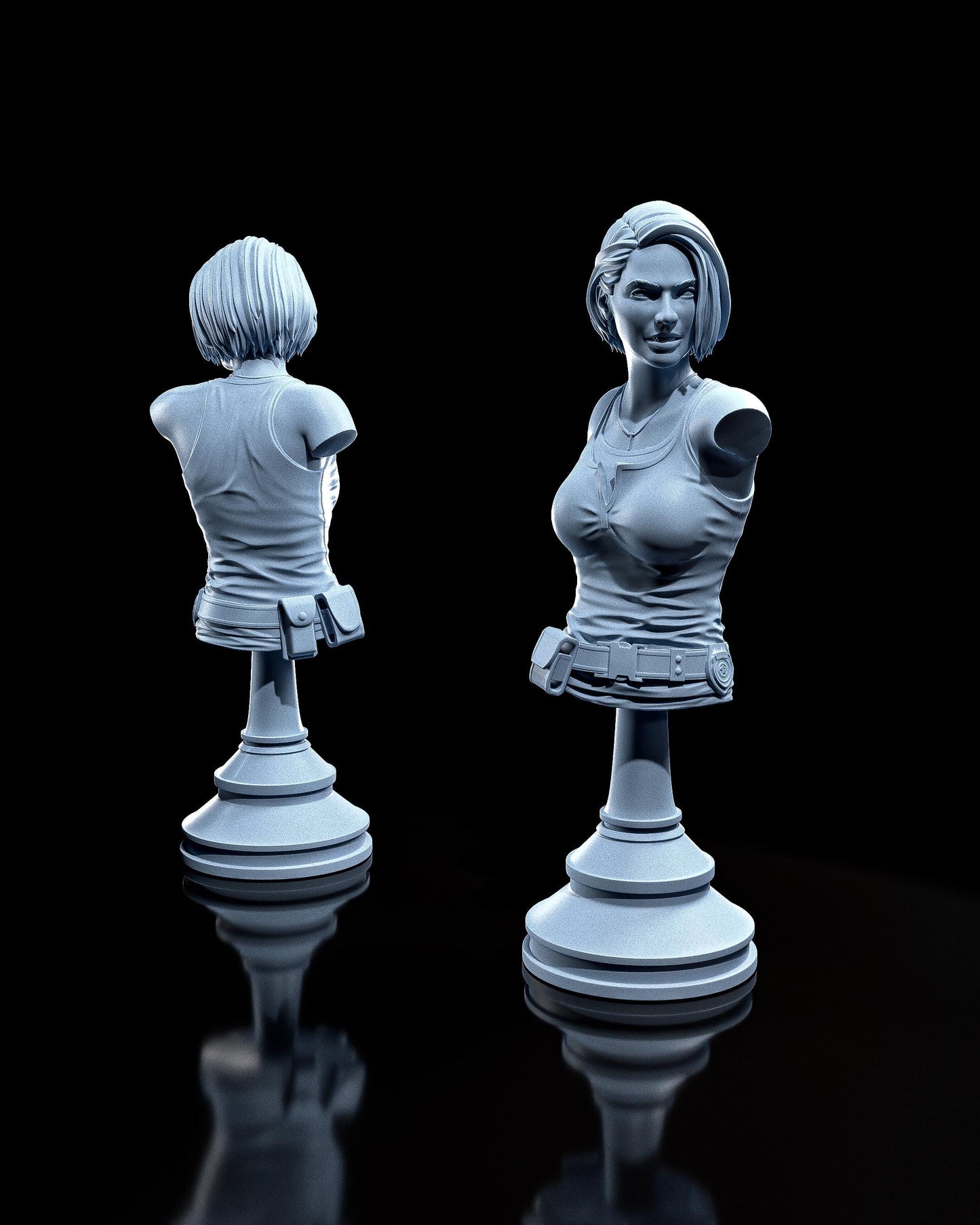 Jill Valentine from Resident Evil 3 (Remake) (fan art) | Full Model or Bust | Miniature scale 1:12 | h3LL Creator | DIY Model Kit
