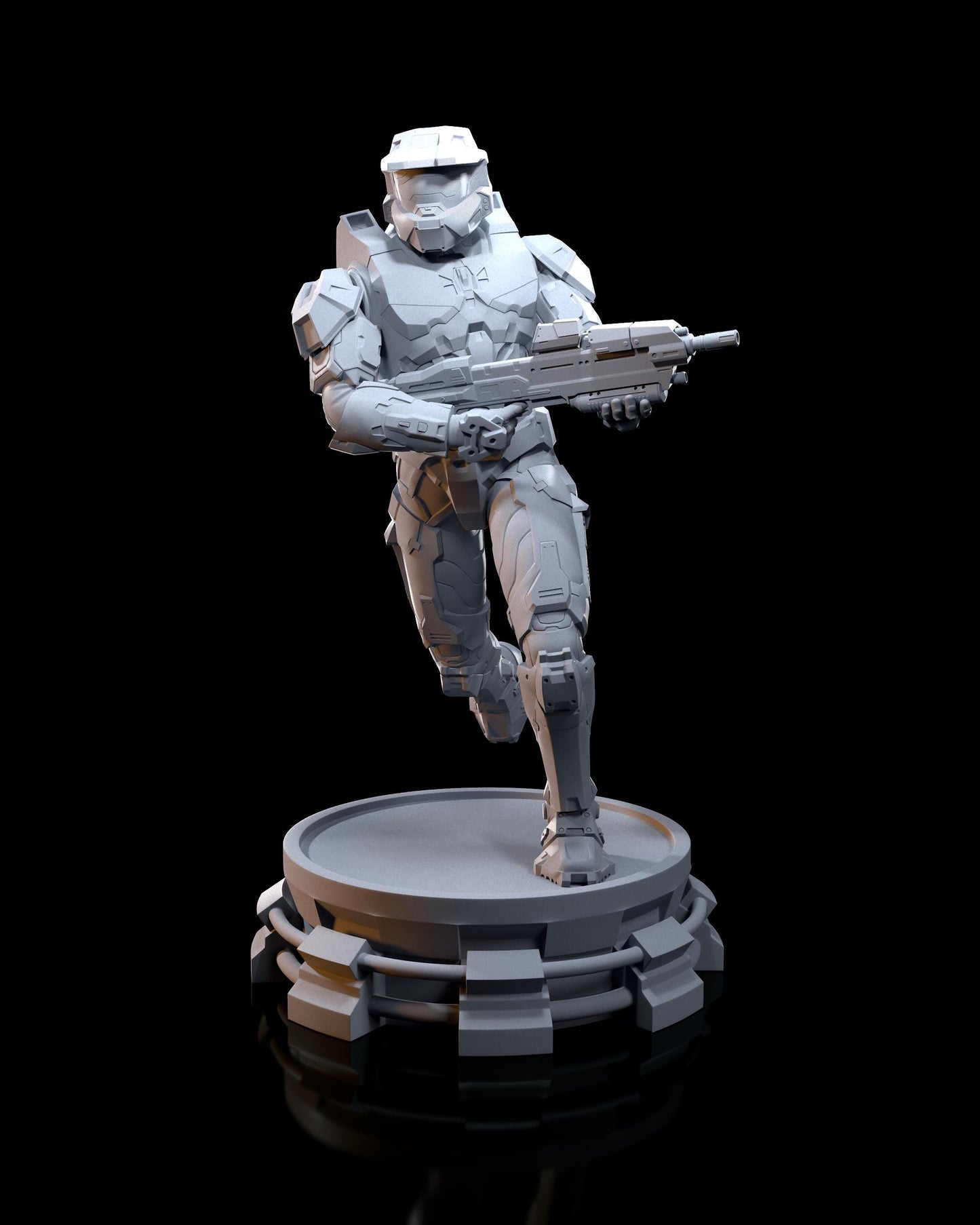 Master Chief from Halo (fan art) | Full Model or Bust | Miniature scale 1:12 | h3LL Creator | DIY Model Kit