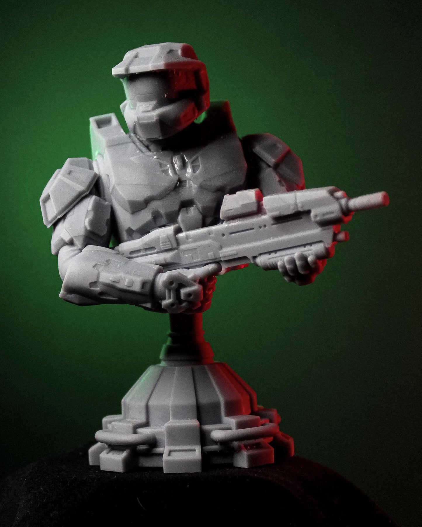 Master Chief from Halo (fan art) | Full Model or Bust | Miniature scale 1:12 | h3LL Creator | DIY Model Kit