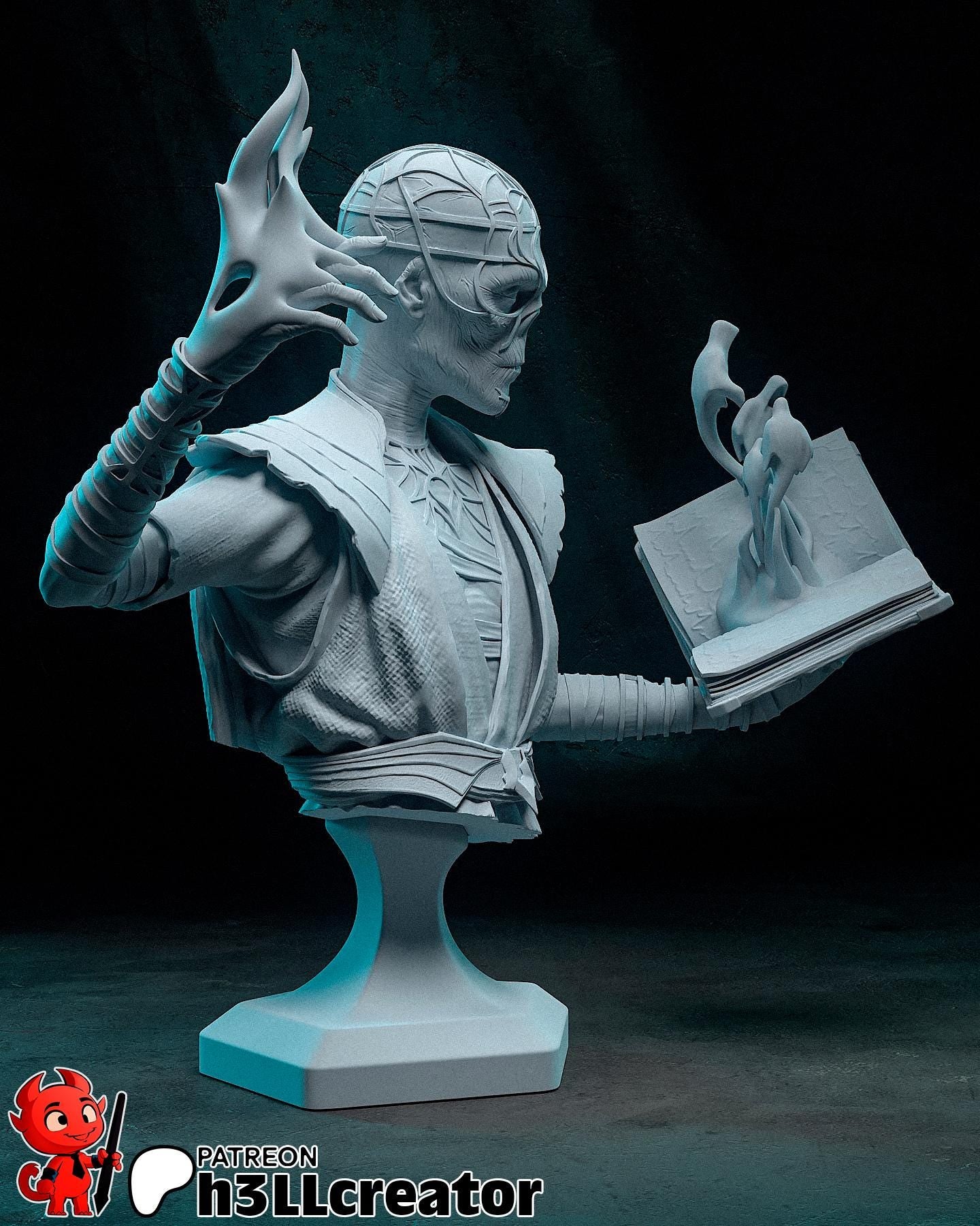 Withers from Baldurs Gate 3 (fan art) | Full Model or Bust | Miniature scale 1:12 | h3LL Creator | DIY Model Kit