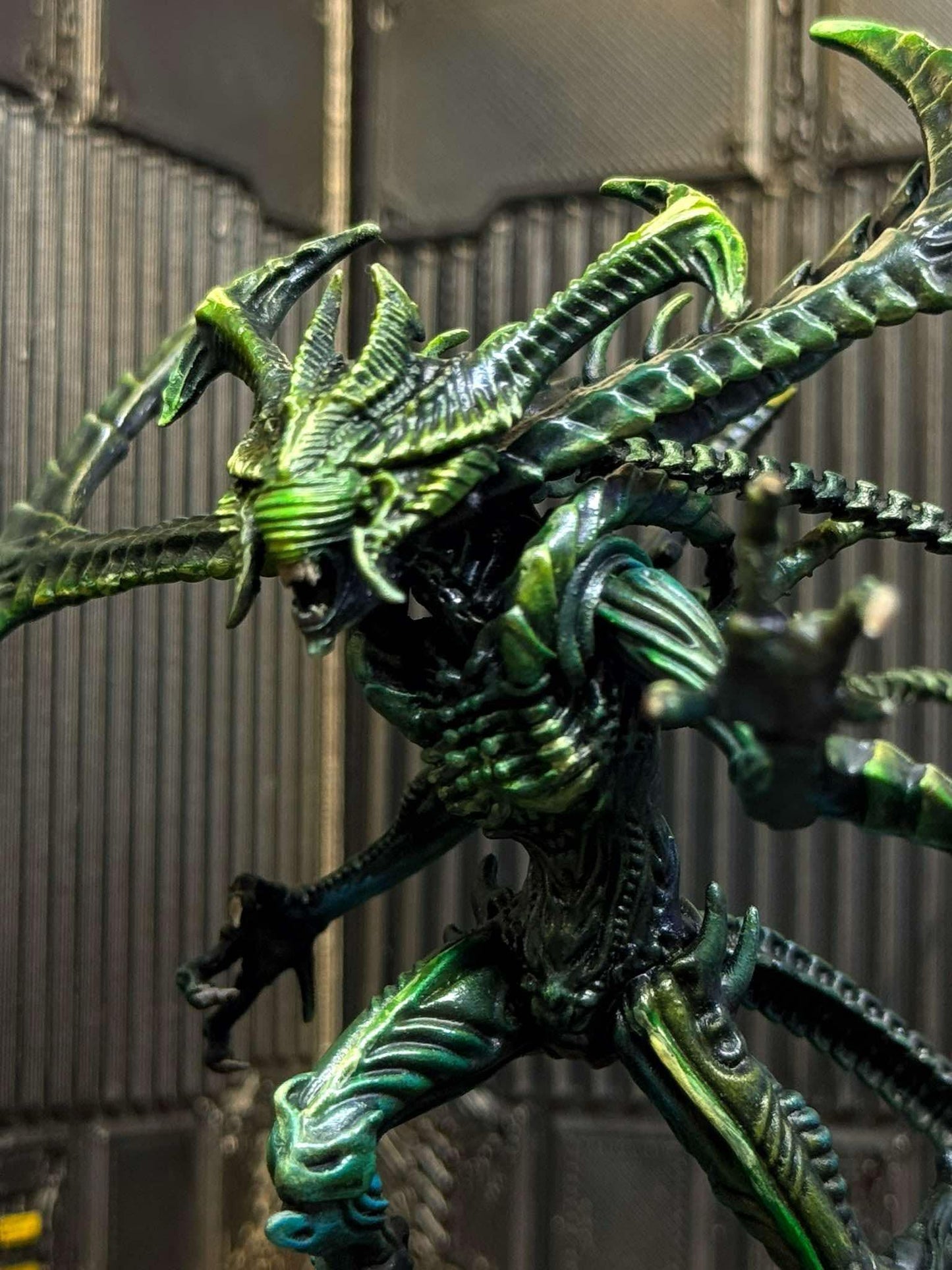 Xenomorph Diablo Resin Miniature: Papsikels Exclusive Alien Queen for TTRPG and RPG Tabletop Gaming