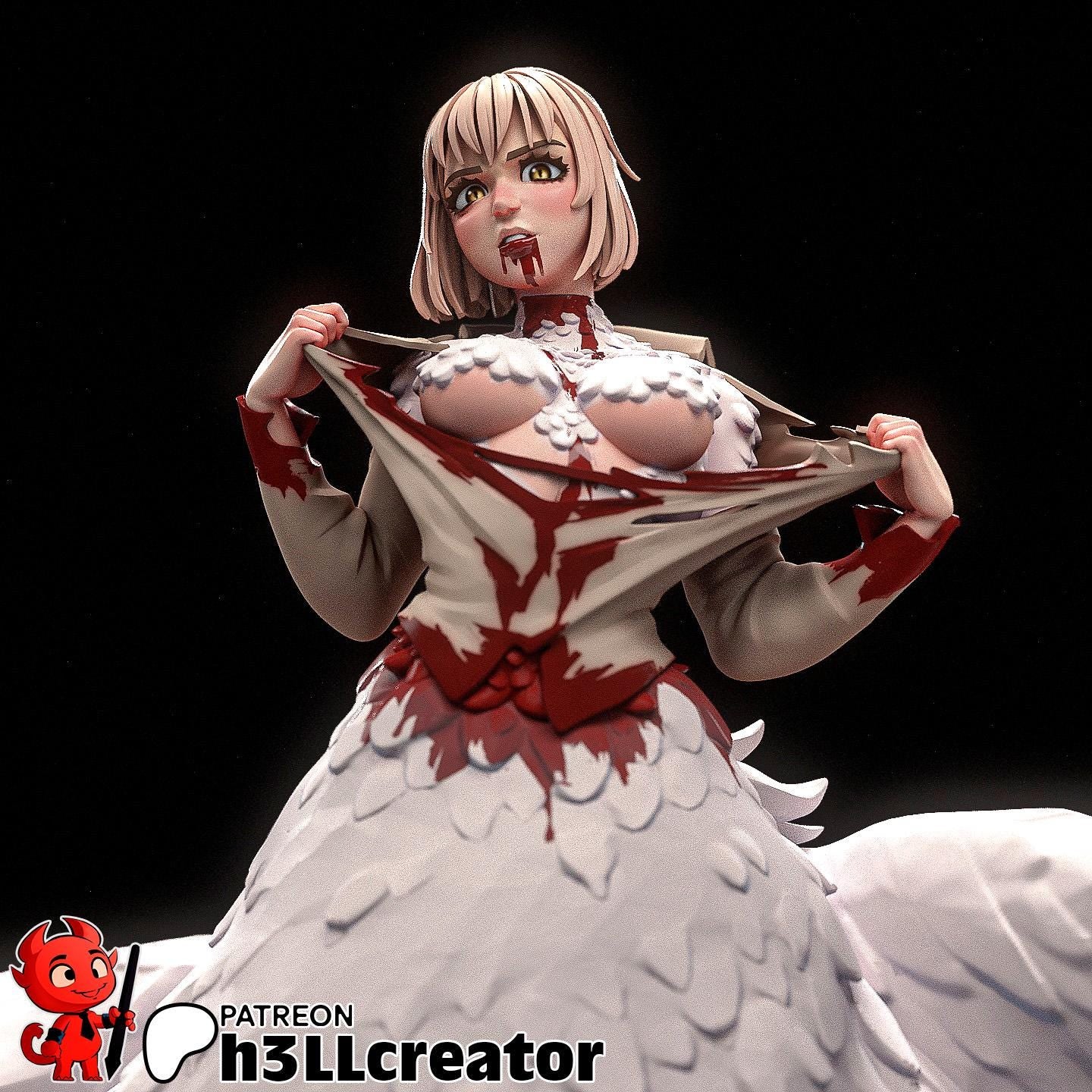 Falin Touden from Delicious in Dungeon (fan art) | Full Model or Bust | Miniature scale 1:12 | h3LL Creator | DIY Model Kit