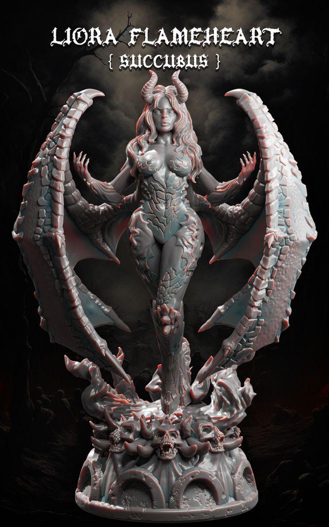 Mystical Beauties: A Collection of Female 3D Miniatures - 32mm / 75mm / 100mm Resin Figures for RPG