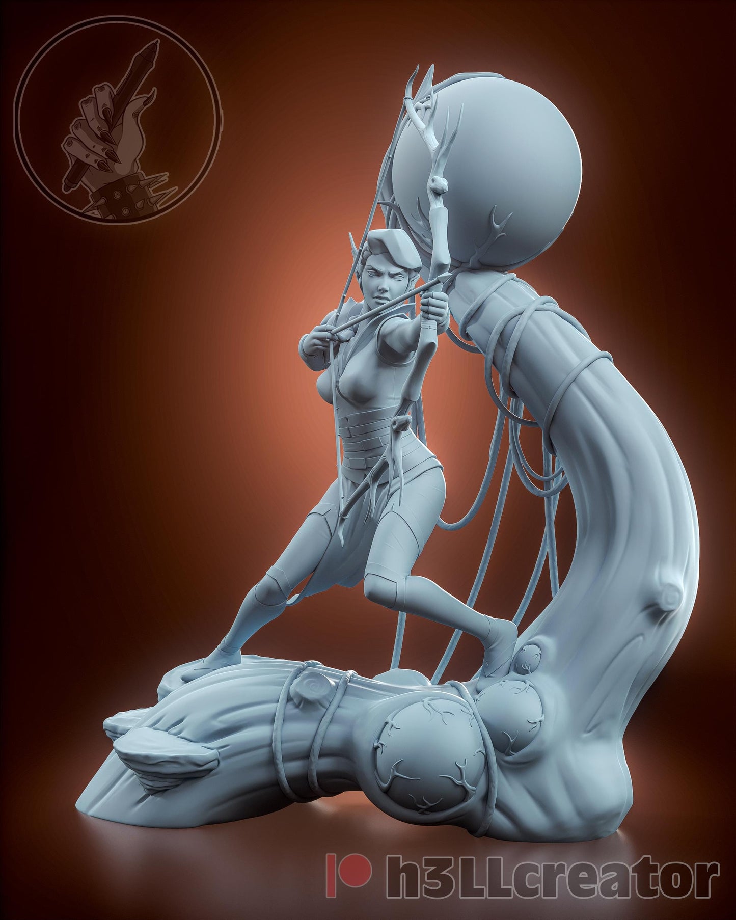 Vex'ahlia from Critical Role - Legends of Vox Machina (fan art) | Miniature scale 1:15 | h3LL Creator | DIY Model Kit