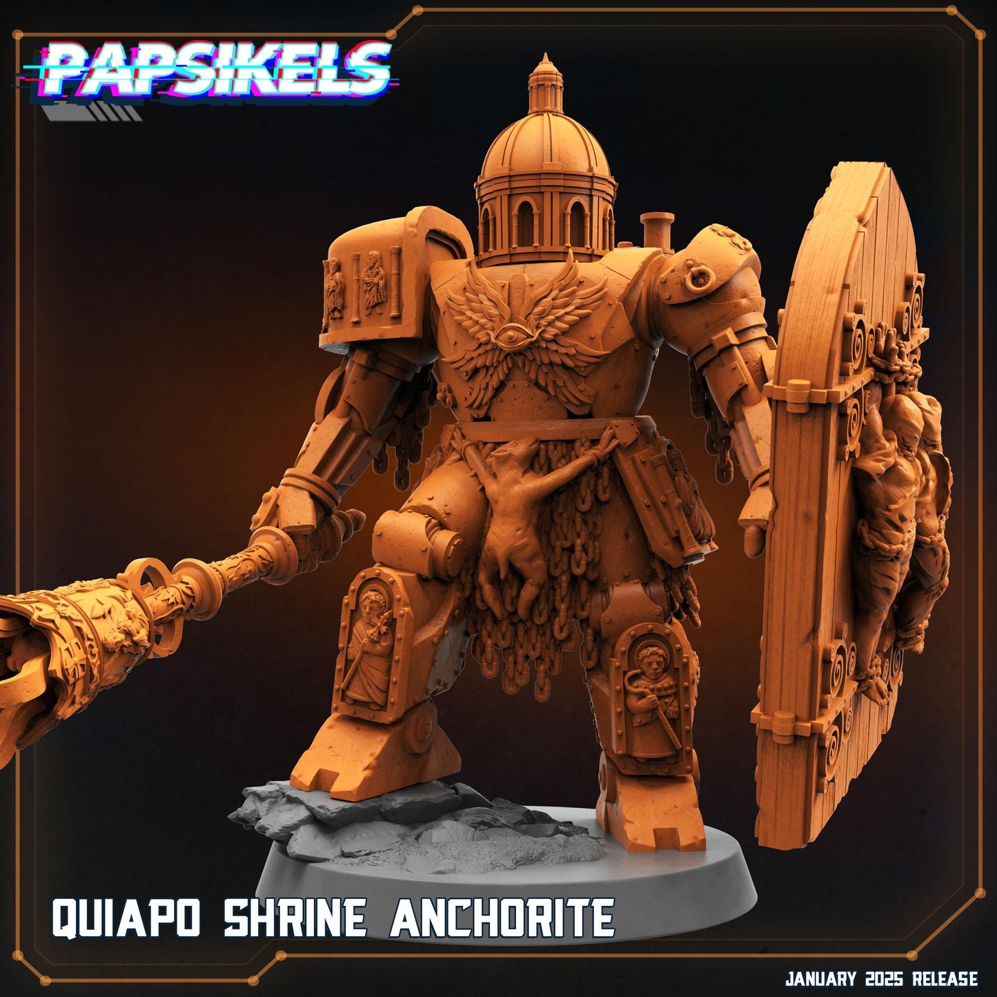 Quaipo Shrine Anchorite | Trench Crusade | Papsikels Fantasy, Resin Miniature - Tabletop miniature - Fantasy Miniature - 32mm