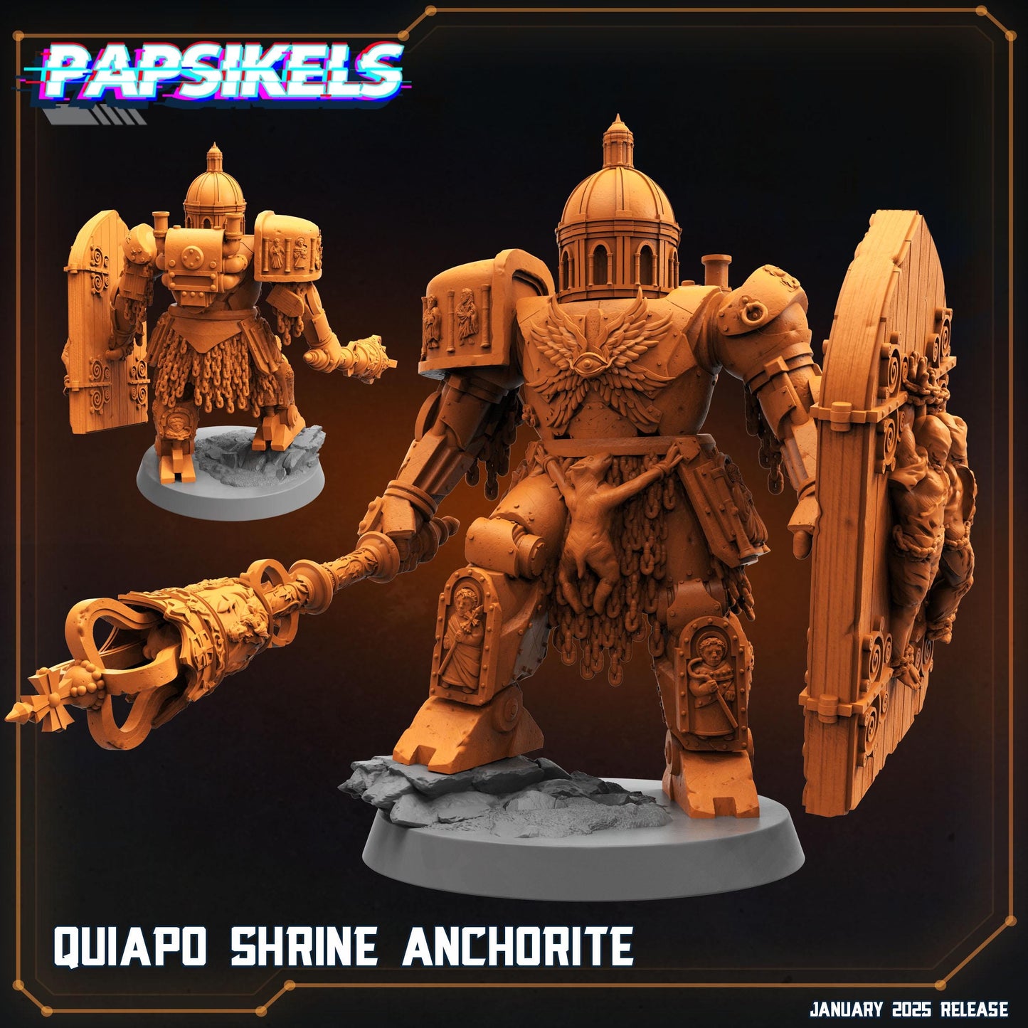Quaipo Shrine Anchorite | Trench Crusade | Papsikels Fantasy, Resin Miniature - Tabletop miniature - Fantasy Miniature - 32mm