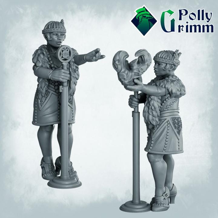 Nights above the Mississippi. Voodoo set. Erzulie singer - Fantasy historic miniatures for tabletop games. 28mm / 32mm Resin Figures for RPG
