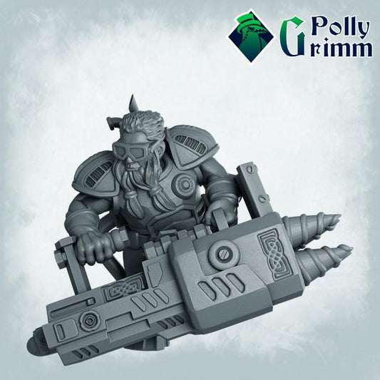 Galaxy Dwarves set. Space Rocks! Dwarf miner Set 2 - Sci-fi tabletop miniature. 28mm / 32mm Resin Figures for RPG