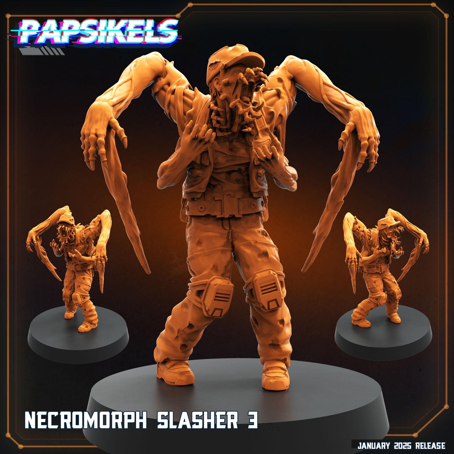 Aliens Vs Humans - Ascension - Necromorph Slashers Set - Dead Space, Papsikels, 32mm Mini