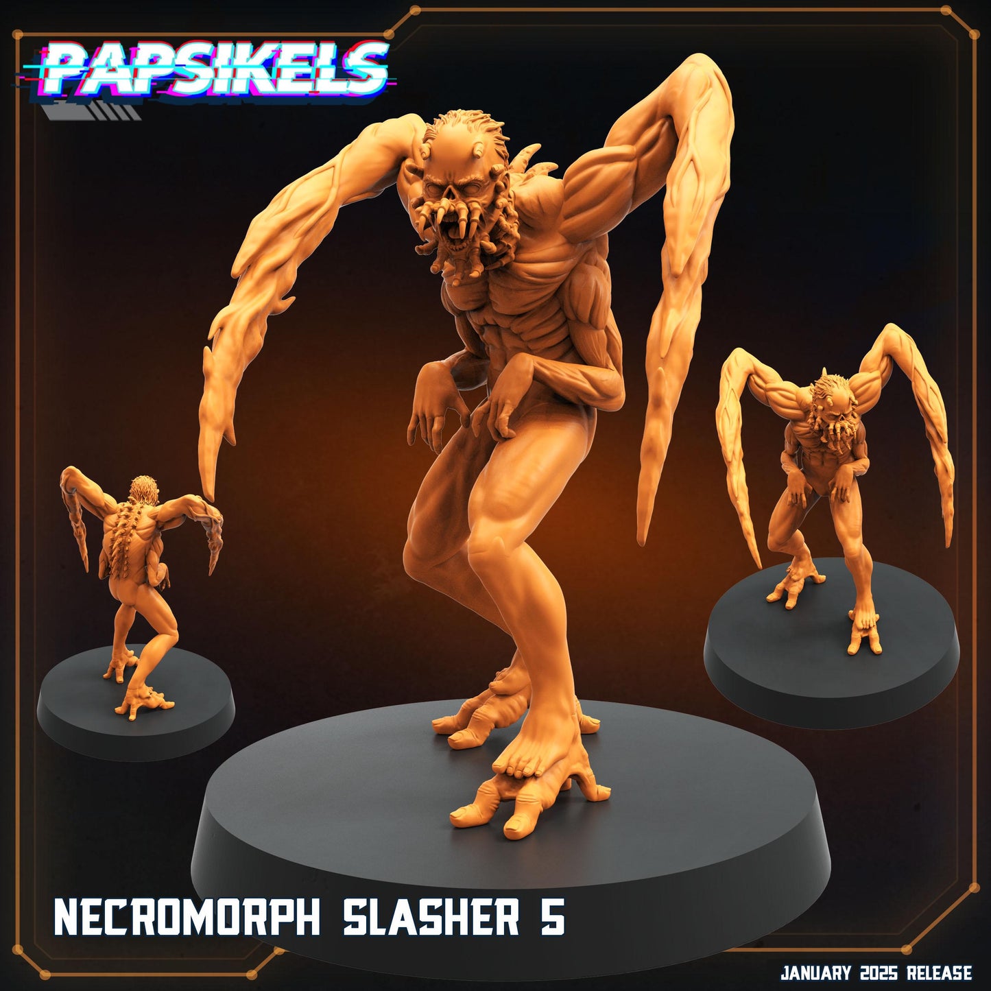 Aliens Vs Humans - Ascension - Necromorph Slashers Set - Dead Space, Papsikels, 32mm Mini