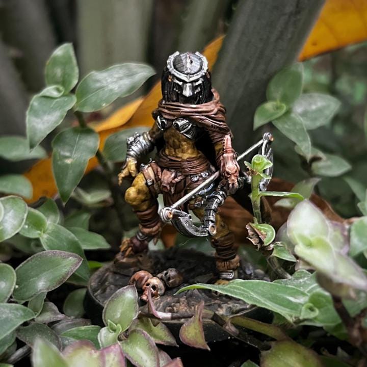 Widow Skull Hunter Ashili: 32mm Resin Miniature for One Page Rules Tabletop RPG Army