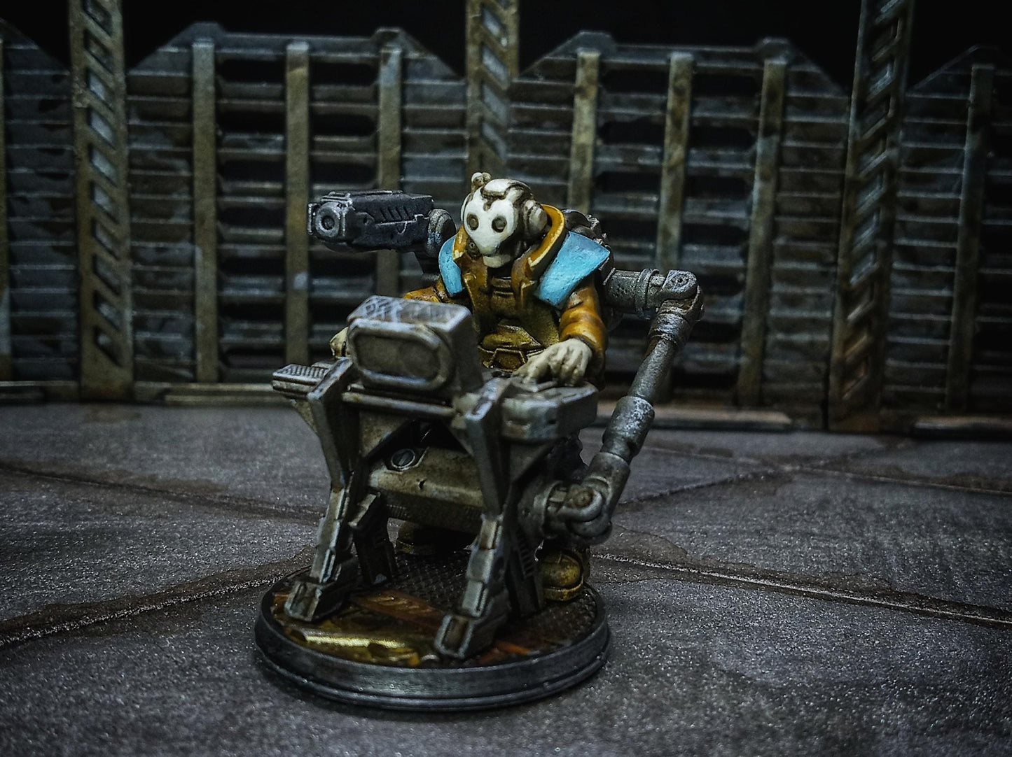 Psycho Nethunter Hex: Master Hacker Resin Miniature - 32mm Fantasy Tabletop RPG Figure by Papsikels
