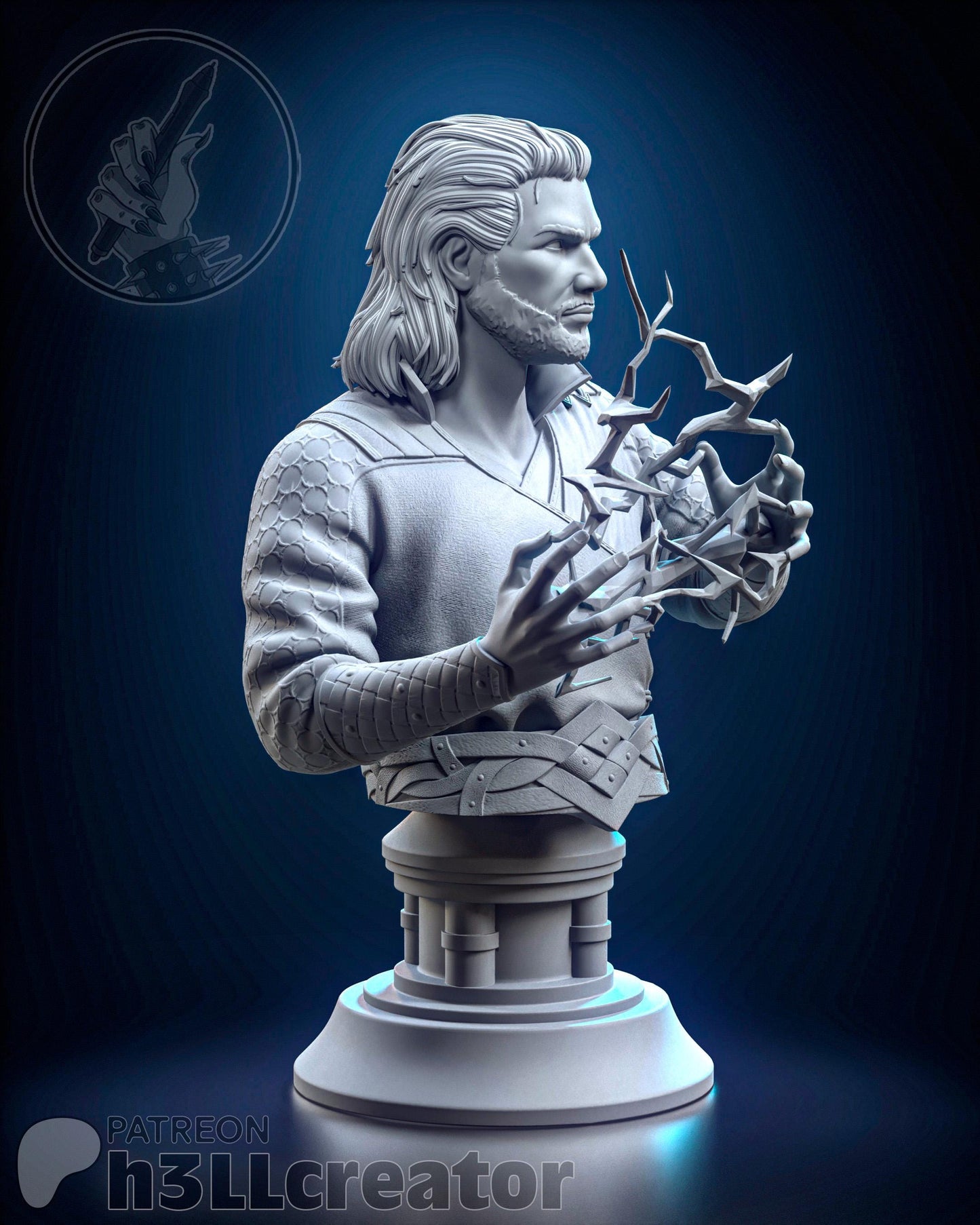 Gale from Baldur's Gate 3 (fan art) | Full Model or Bust | Miniature scale 1:12 | h3LL Creator | DIY Model Kit