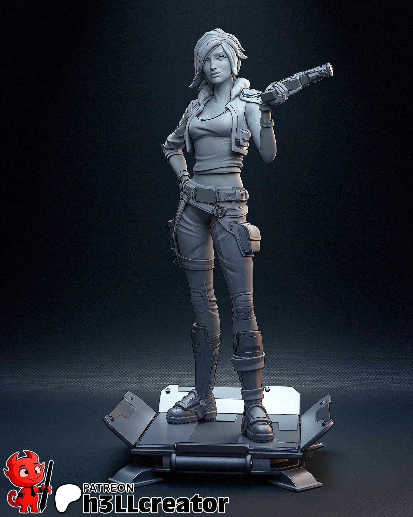 Lilith from Borderlands 3 (fan art) | Miniature scale 1:12 | h3LL Creator | DIY Model Kit