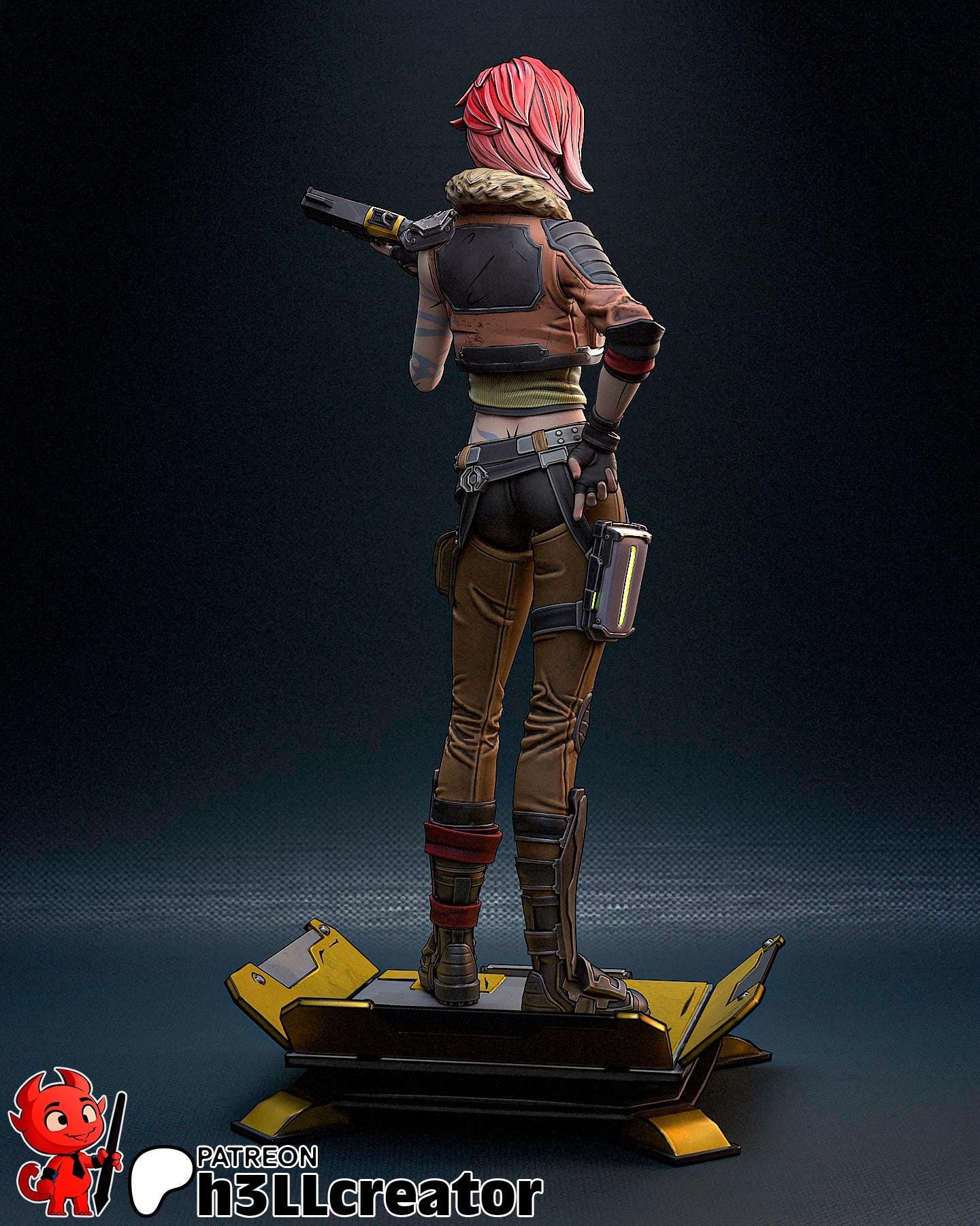 Lilith from Borderlands 3 (fan art) | Miniature scale 1:12 | h3LL Creator | DIY Model Kit